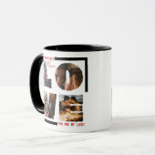 Personalisierte "LIEBE"-FotoCollage in modernem Sc Tasse (Vorderseite Links)