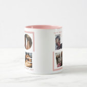 Personalisierte "LIEBE" FotoCollage Moderner Beaut Tasse (Zentrum)