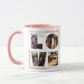 Personalisierte "LIEBE" FotoCollage Moderner Beaut Tasse (Links)