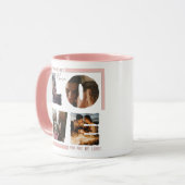 Personalisierte "LIEBE" FotoCollage Moderner Beaut Tasse (Vorderseite Links)