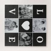 Personalisierte "LIEBE" Fotocollage Puzzle (Horizontal)