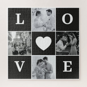 Personalisierte "LIEBE" Fotocollage Puzzle