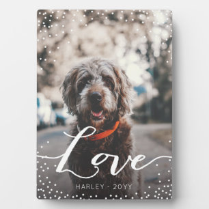 Personalisierte Liebe Fotoplatte