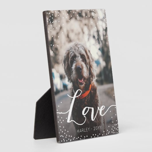 Personalisierte Liebe Fotoplatte (Seite)