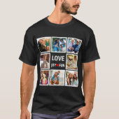 Personalisierte Liebe Freude Spaß Einfache FotoCol T-Shirt (Vorderseite)