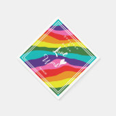 Personalisierte Liebe für Hochzeiten Serviette (Ecke)