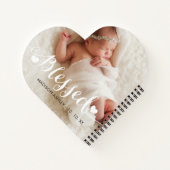 Personalisierte Liebe Gesegnetes Baby Foto Notizbuch (Rückseite)