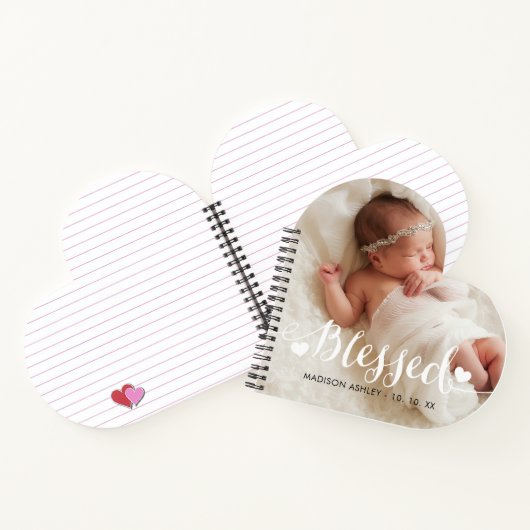 Personalisierte Liebe Gesegnetes Baby Foto Notizbuch (Innenseite)