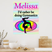 PERSONALISIERTE LIEBE GYMNASTICS POSTER (Küche)