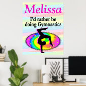 PERSONALISIERTE LIEBE GYMNASTICS POSTER (Heimbüro)