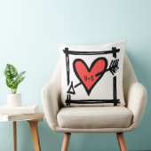 Personalisierte Liebe Herz Hochzeit Valentine Cush Kissen (Stuhl )