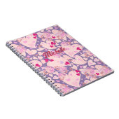 Personalisierte Liebe - Herz und Rose-Notebook Notizblock (Rechte Seite)