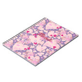 Personalisierte Liebe - Herz und Rose-Notebook Notizblock (Linke Seite)