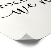 Personalisierte Liebe Herzklopfen Collage Poster (Ecke)