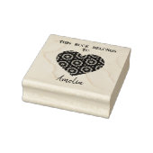Personalisierte Liebe Herzstück Buchzeichen Gummistempel (Stempel)