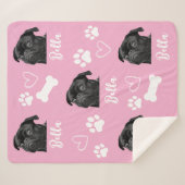 Personalisierte Liebe Hund Haustier 5 FotoCollage Sherpadecke (Vorderseite (Horizontal))