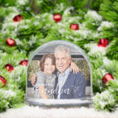 Personalisierte Liebe Ihr Großvater Foto Schneekugeln (Weihnachten)