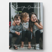 Personalisierte Liebe Ihr Oma Foto Handschriftlich Fotoplatte (Vorderseite)