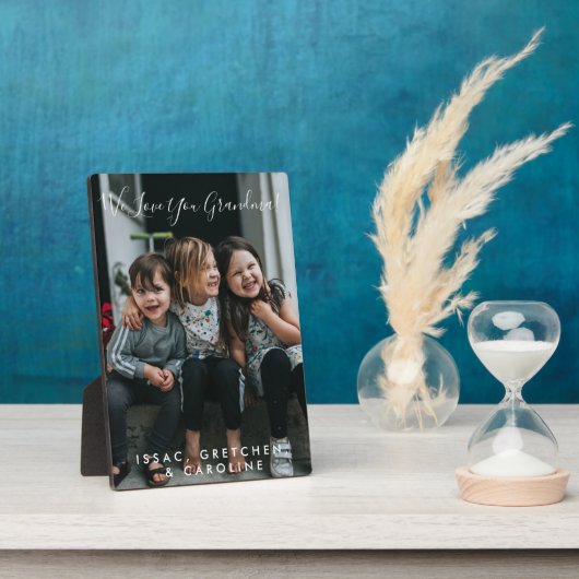 Personalisierte Liebe Ihr Oma Foto Handschriftlich Fotoplatte (Seite)