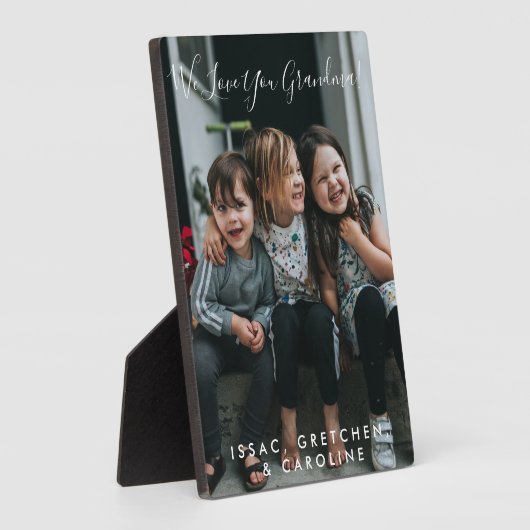 Personalisierte Liebe Ihr Oma Foto Handschriftlich Fotoplatte (Seite)