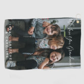 Personalisierte Liebe Ihr Oma Foto Handschriftlich Golfhandtuch (Horizontal)