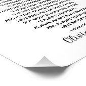 Personalisierte Liebe ist geduldig druckbar Fotodruck (Ecke)