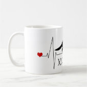 Personalisierte Liebe Kaffeetasse (Links)