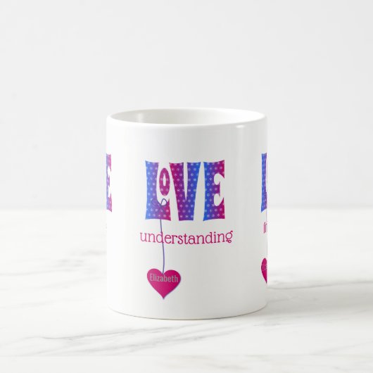 Personalisierte LIEBE Kaffeetasse (Mittel)