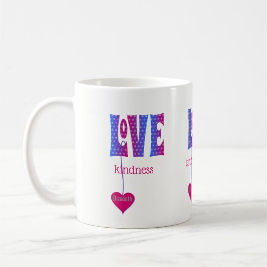 Personalisierte LIEBE Kaffeetasse (Links)