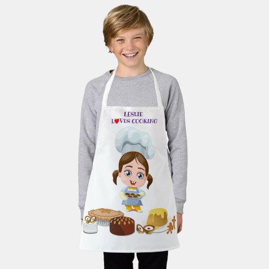 Personalisierte Liebe Kochen Schürze (Getragen)