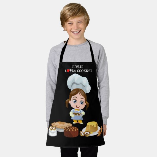 Personalisierte Liebe Kochen Schürze (Getragen)