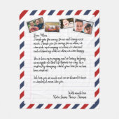 Personalisierte Liebe Letter Handgeschriebene Foto Fleecedecke (Vorderseite)