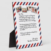 Personalisierte Liebe Letter Handgeschriebene Foto Fotoplatte (Seite)