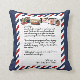 Personalisierte Liebe Letter Handgeschriebene Foto Kissen