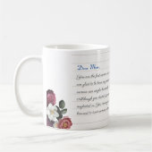 Personalisierte Liebe Letter Handgeschriebenes Skr Kaffeetasse (Links)
