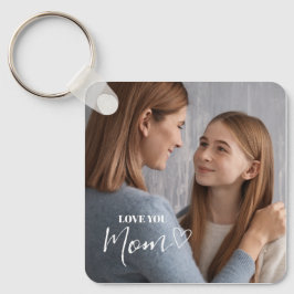 Personalisierte Liebe Mama Foto Schlüsselanhänger