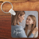 Personalisierte Liebe Mama Foto Schlüsselanhänger (Vorderseite)