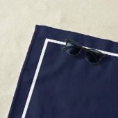 Personalisierte Liebe Marineblau Strandtuch (Beispiel)