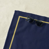 Personalisierte Liebe Marinebolde Herzstück Strandtuch (Beispiel)