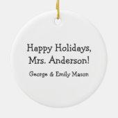 Personalisierte Liebe meine Seecond Keramikornament (Hinten)