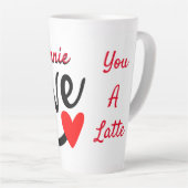 Personalisierte Liebe Milchtasse (Rechte Ecke)