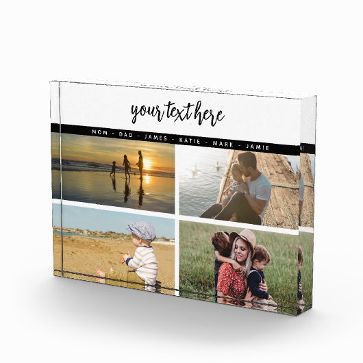 Personalisierte Liebe mit 4 Fotos (Rechts)