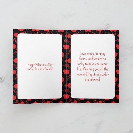 Personalisierte LIEBE mit benutzerdefiniertem Foto Karte (Innenseite)