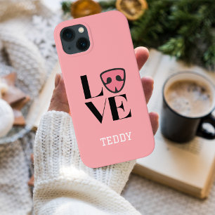 Personalisierte Liebe mit niedlicher Hundenase, ro Case-Mate iPhone Hülle