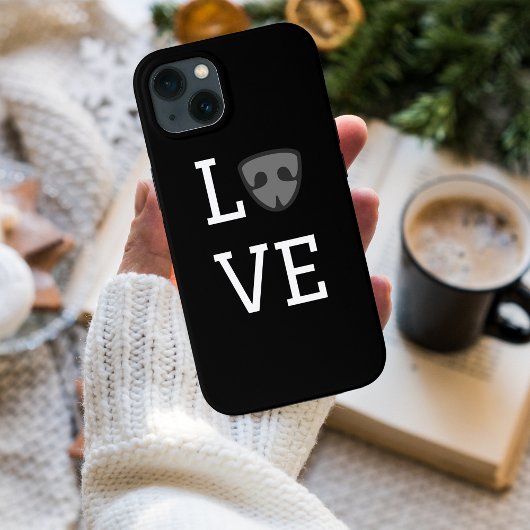 Personalisierte Liebe mit niedlicher Hundenase, sc Case-Mate iPhone Hülle