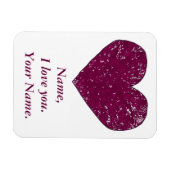 Personalisierte Liebe-Nachrichtenmagnete Magnet (Horizontal)