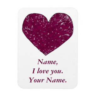 Personalisierte Liebe-Nachrichtenmagnete Magnet