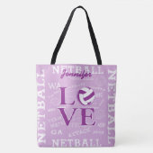Personalisierte Liebe-Netzballdesign Tasche (Vorderseite)