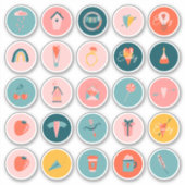 Personalisierte Liebe niedlicher Vinyl-Aufkleber m Aufkleber (Vorderseite)