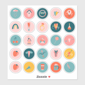 Personalisierte Liebe niedlicher Vinyl-Aufkleber m Aufkleber